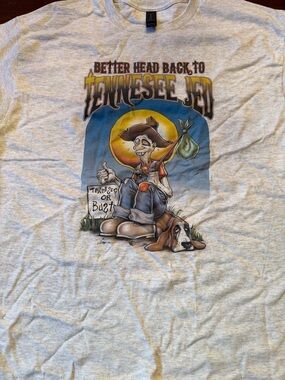 Gildan Light Heather Gray Tee with Grateful Dead Tennessee Jed Graphic